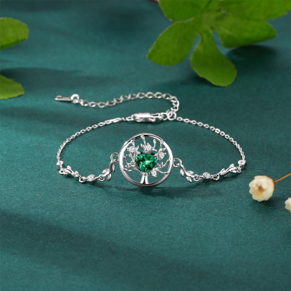 A mother is the family Root Custom Birthstone Bracelet