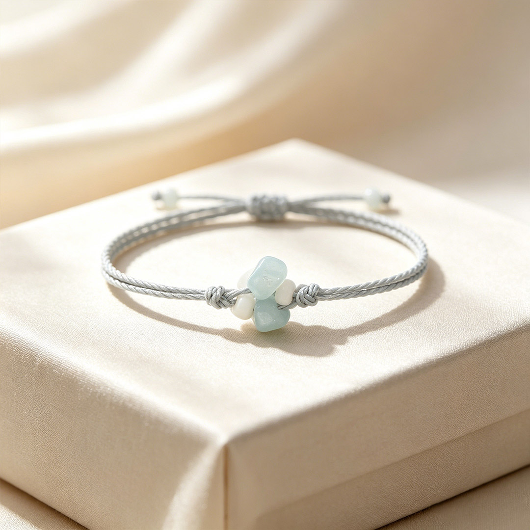 For Friends - I'm deeply grateful to have you Sea glass Bracelet