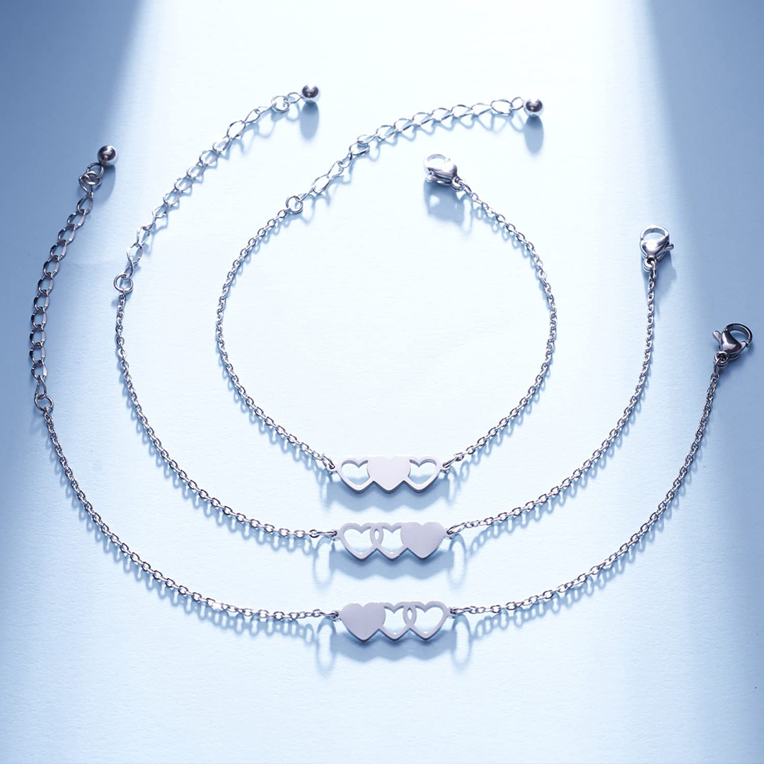 Mother and Daughter Forever Linked Together String Bracelet