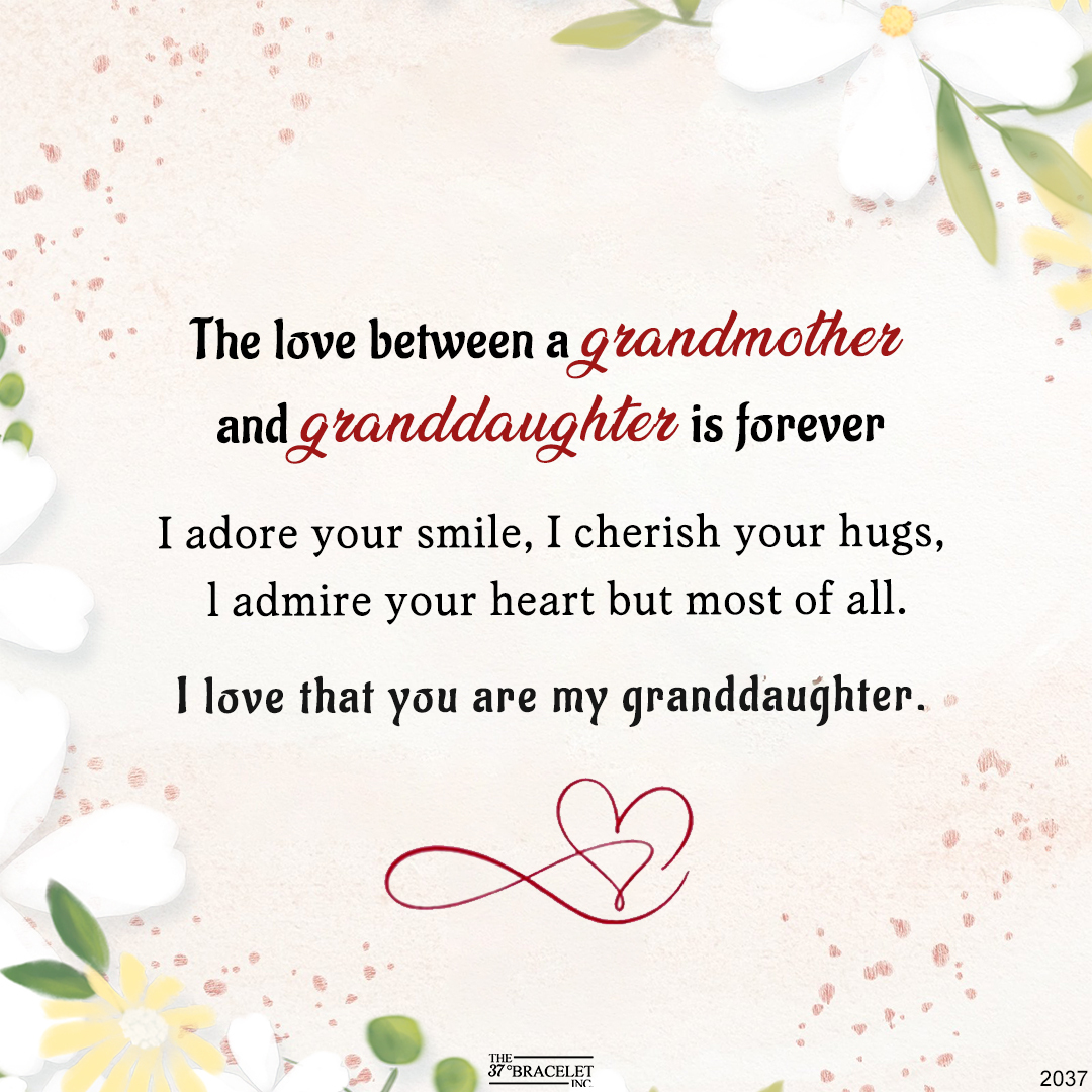 For Granddaughter - The Love Between A Grandmother And Granddaughter Is Forever Infinity Heart Bracelet