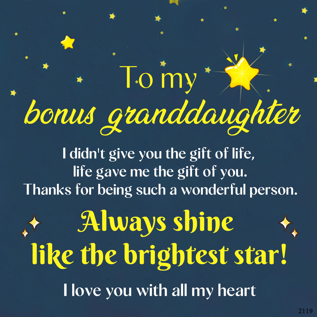For Bonus Granddaughter - Always Shine Like The Brightest Star Infinity Bracelet