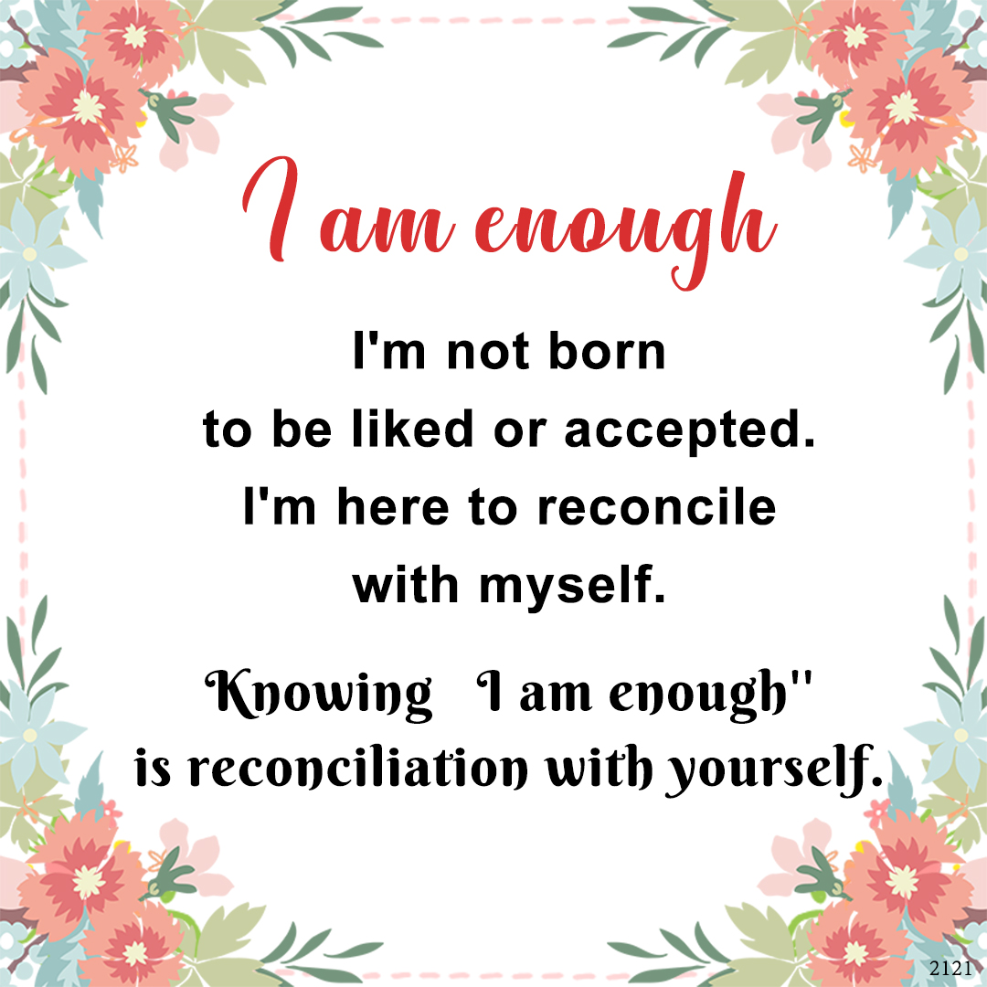 "I am enough" Ring