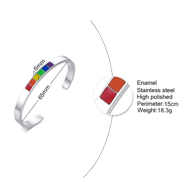 Rainbow Cuff Bracelet