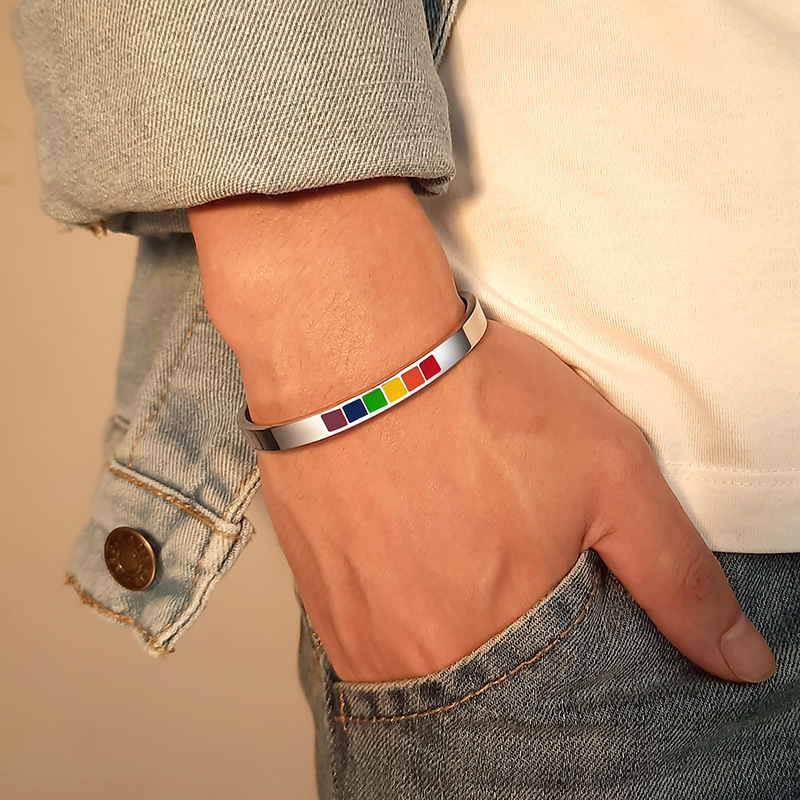 Rainbow Cuff Bracelet