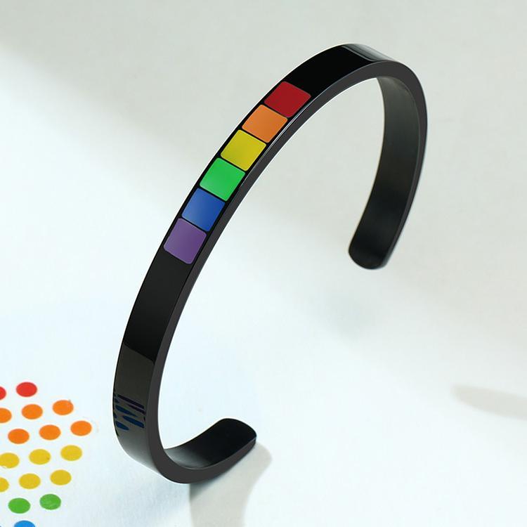 Rainbow Cuff Bracelet