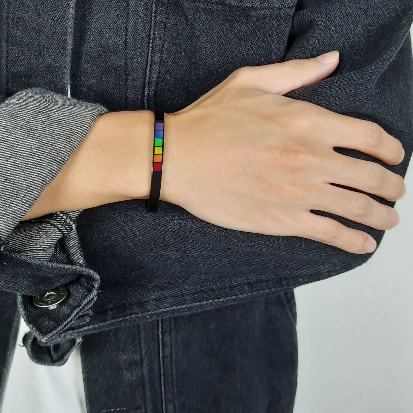 Rainbow Cuff Bracelet