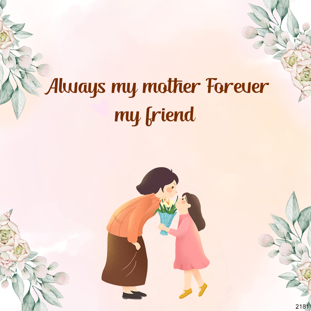 Always My Mother Forever My Friend Double Heart Custom Birthstone Bracelet