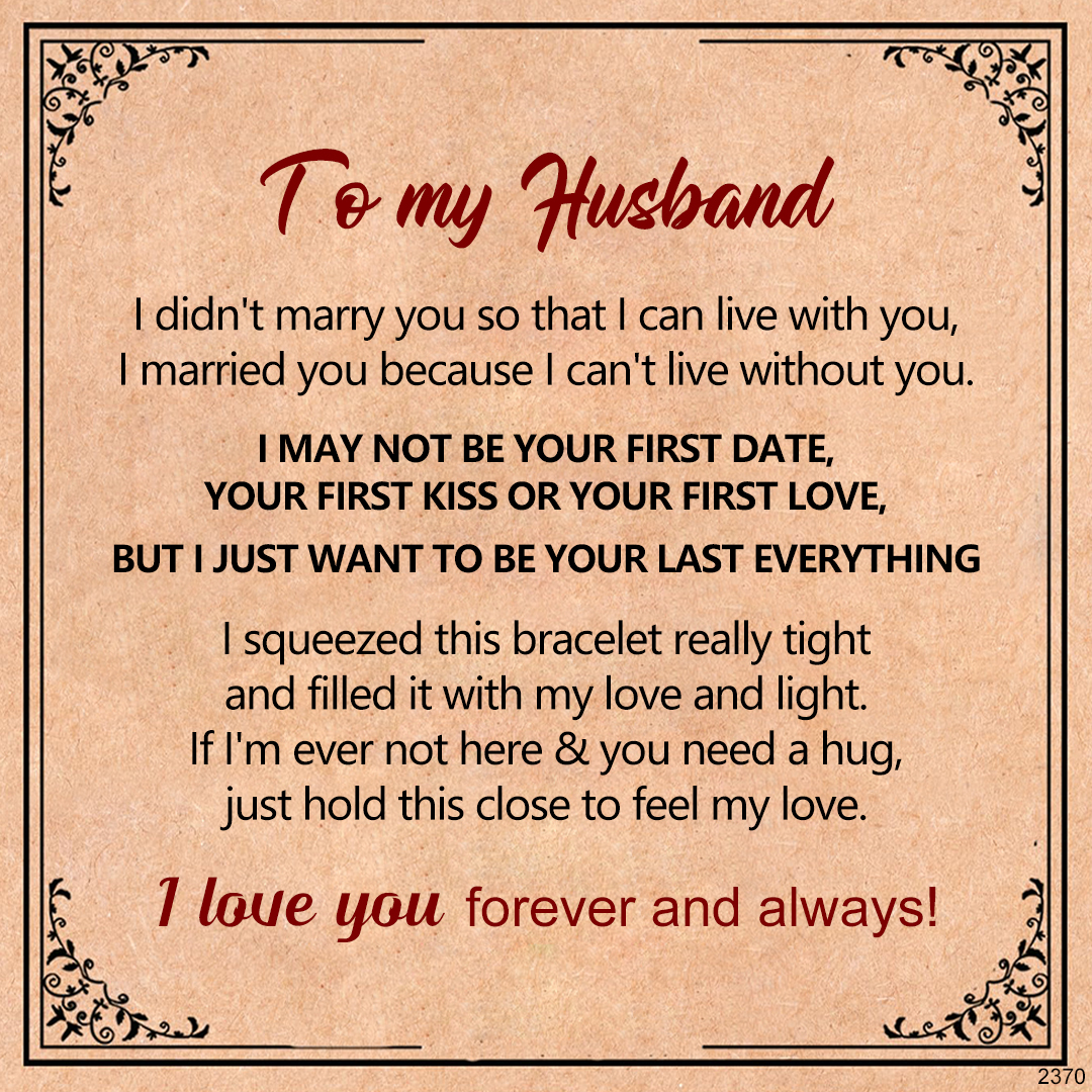 For Love - I Will Always Love You Infinity Leather Men's Bracelet