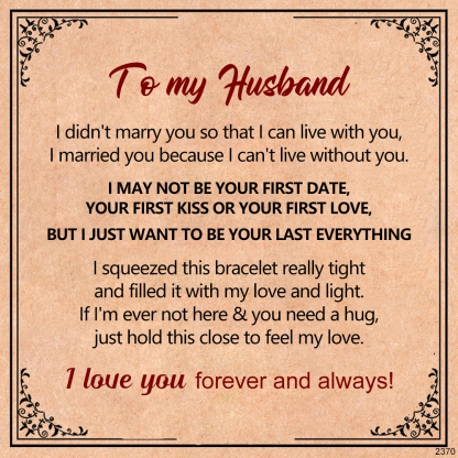 For Love - I Will Always Love You Infinity Leather Men's Bracelet