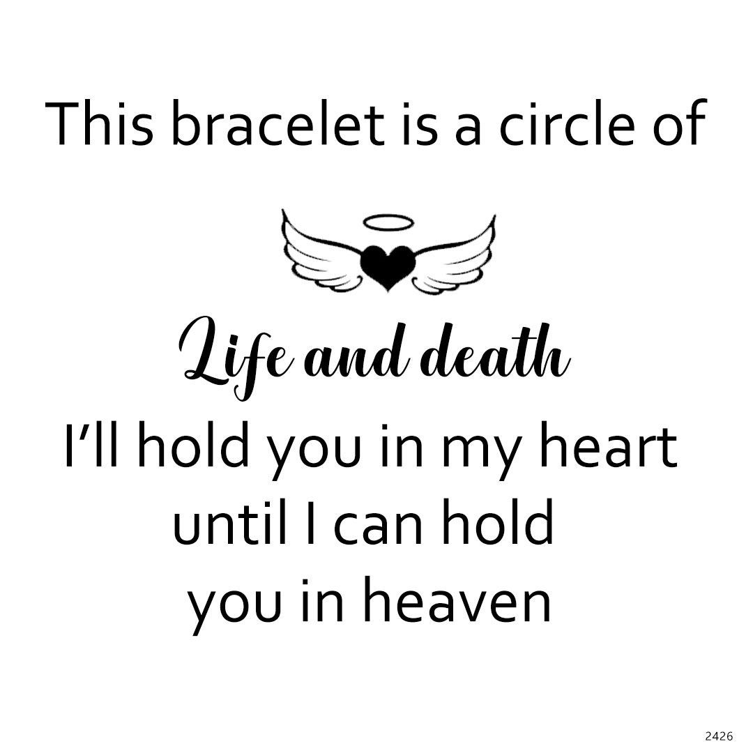 Personalized Custom Memorial Text Heart Birthstone Bracelet