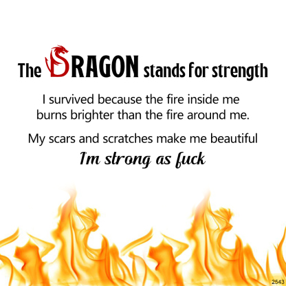 I’m Strong As Fuck Dragon Necklace