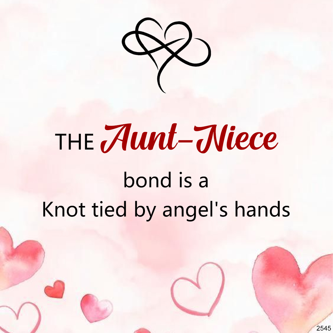 The Aunt-Niece Bond Is A Knot Tied By Angel's Hands Heart Infinite Heart Bracelet