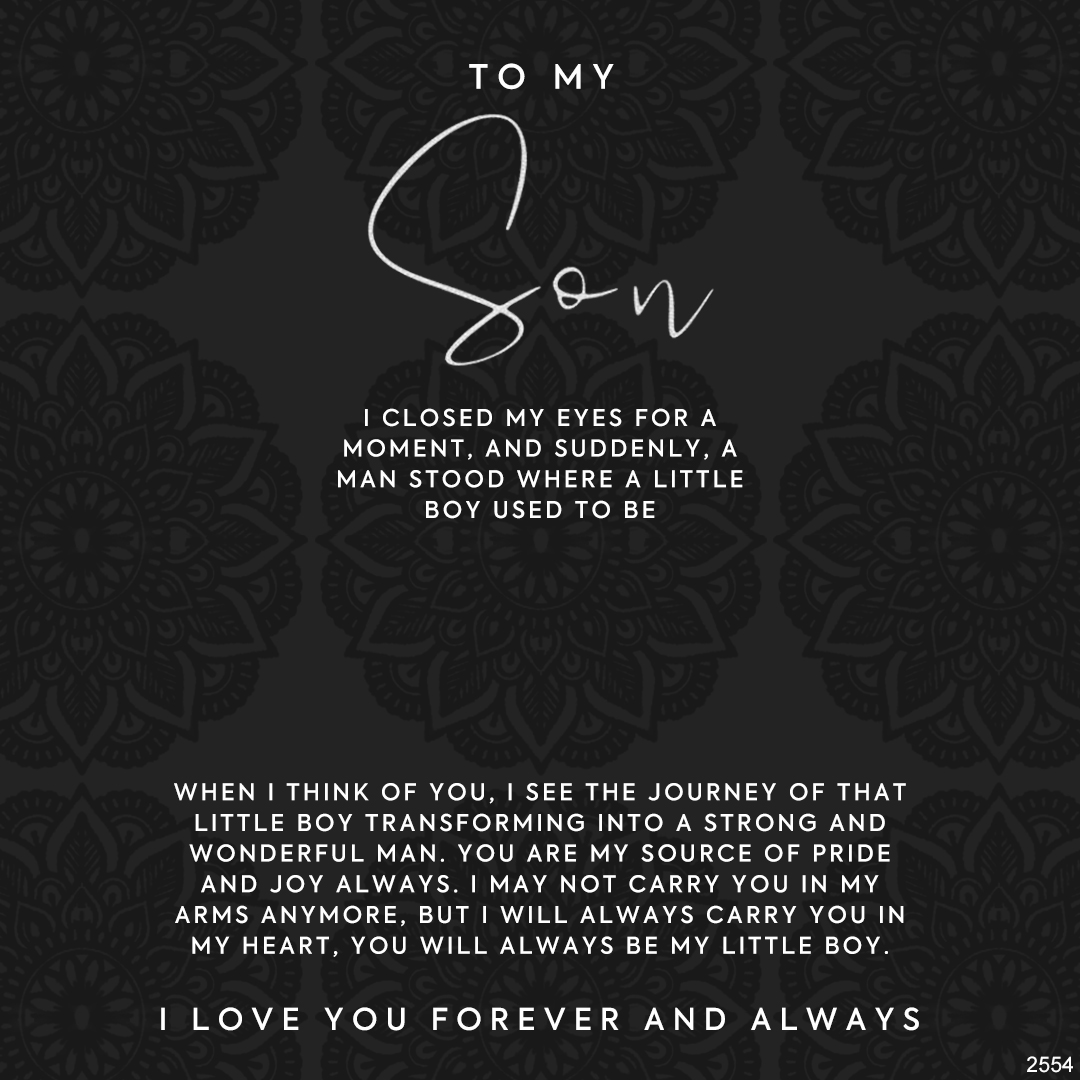 For Son - I love you forever and always Necklace