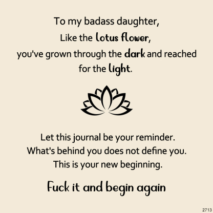 For Daughter-Lotus Rebirth Ring