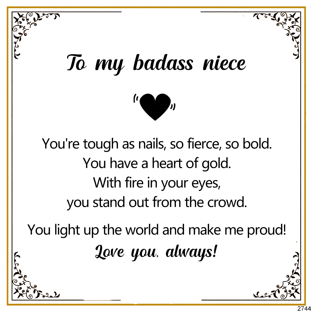 For Niece- You light up the world and make me proud Beaded Bracelet