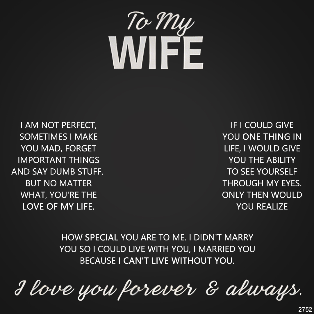 For Wife - I Love You Forever & Always Customized Double Birthstones & Names Necklace