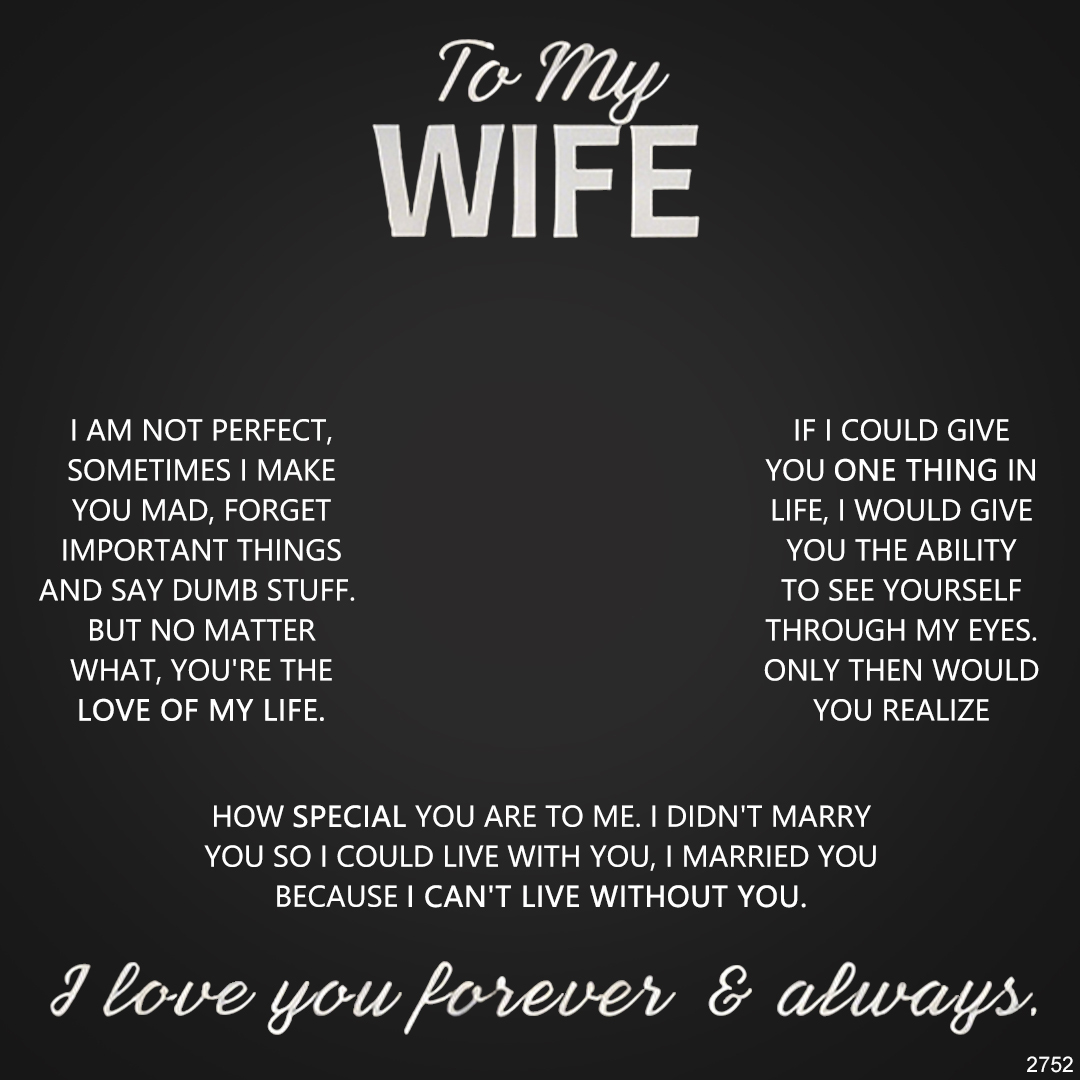 For Wife - I Love You Forever & Always Customized Double Birthstones & Names Necklace