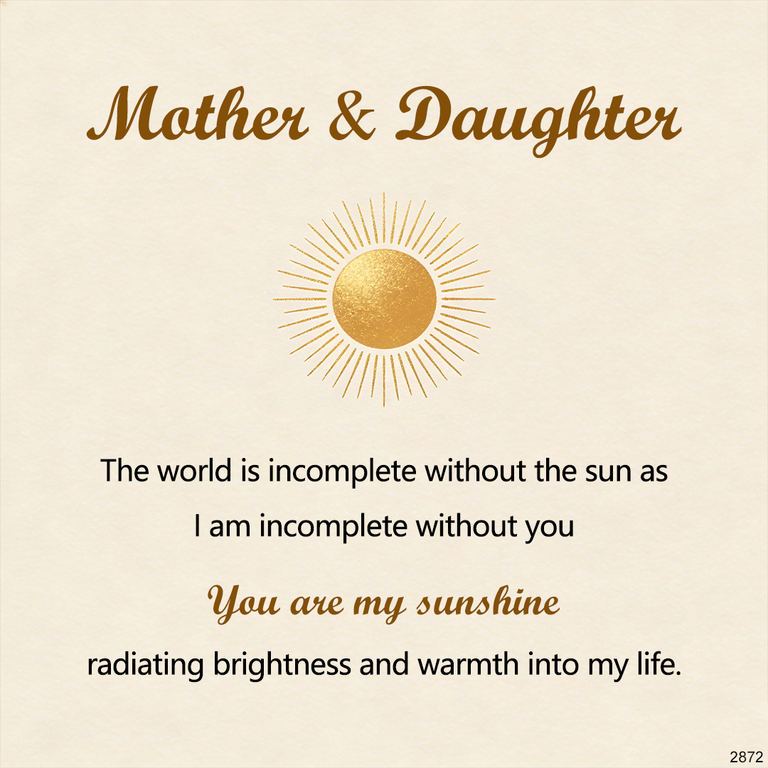 For Mother/Daughter - You are my sunshine Bracelet