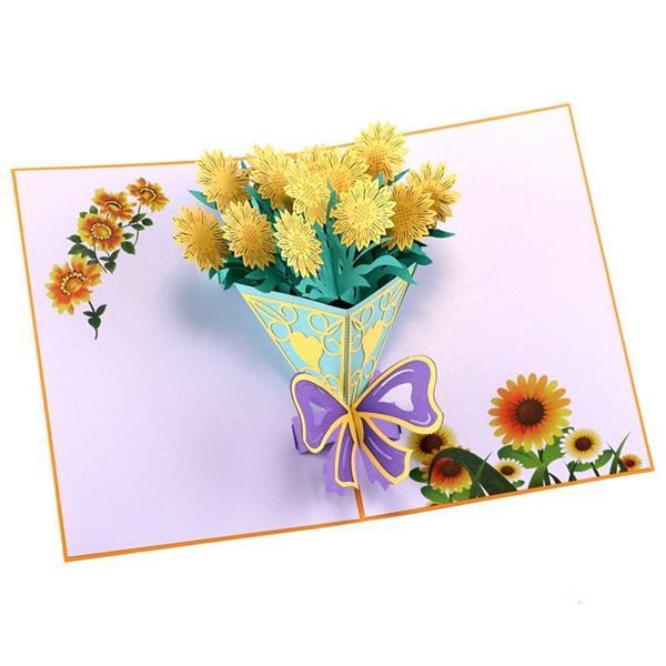 Gift Card - 3D Pop-Up Sunflower Gift Card
