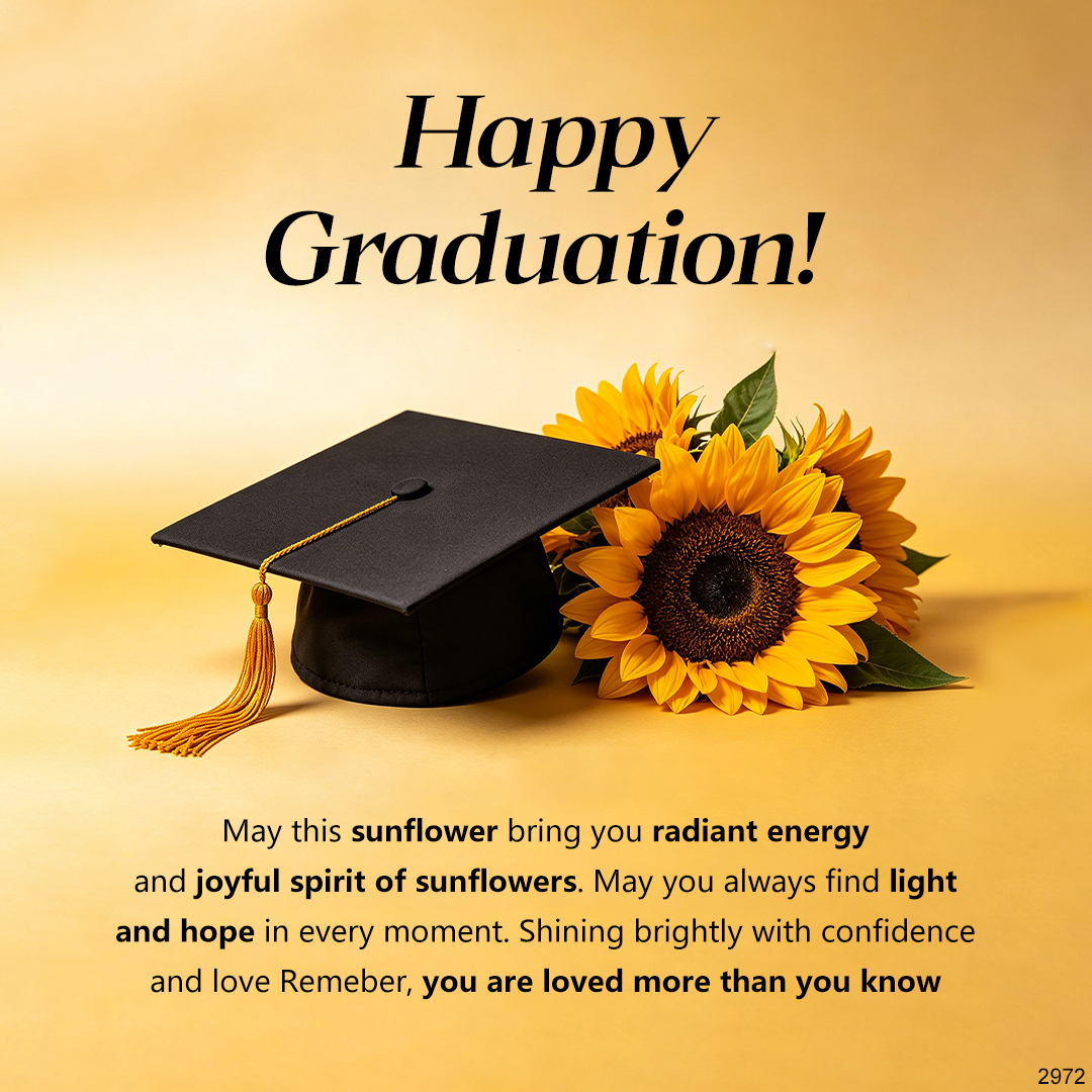 Happy Graduation Sunflower Pearl Bracelet