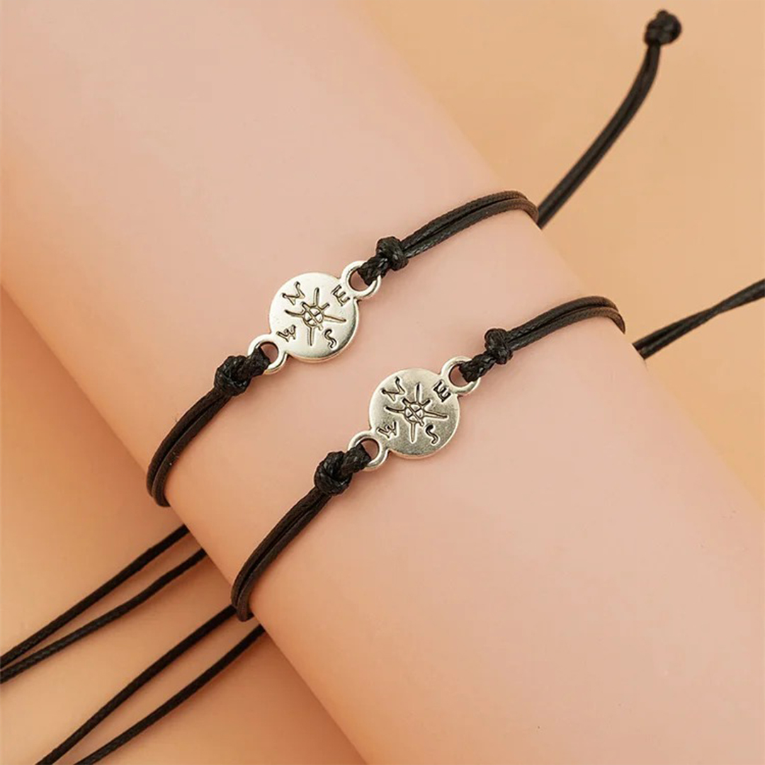The Adventure Begins Compass Bracelet