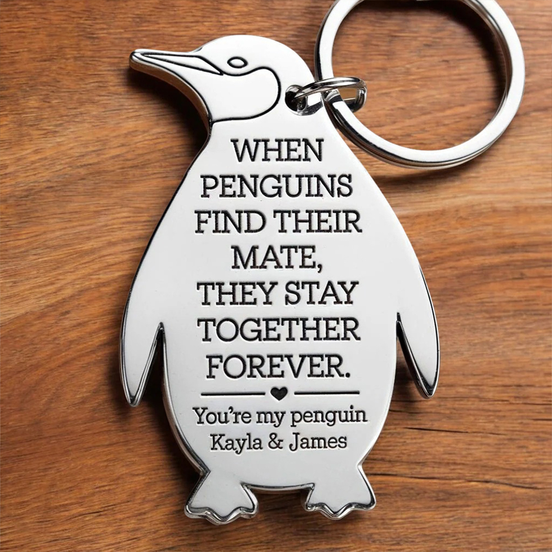 You're My Penguin keychain