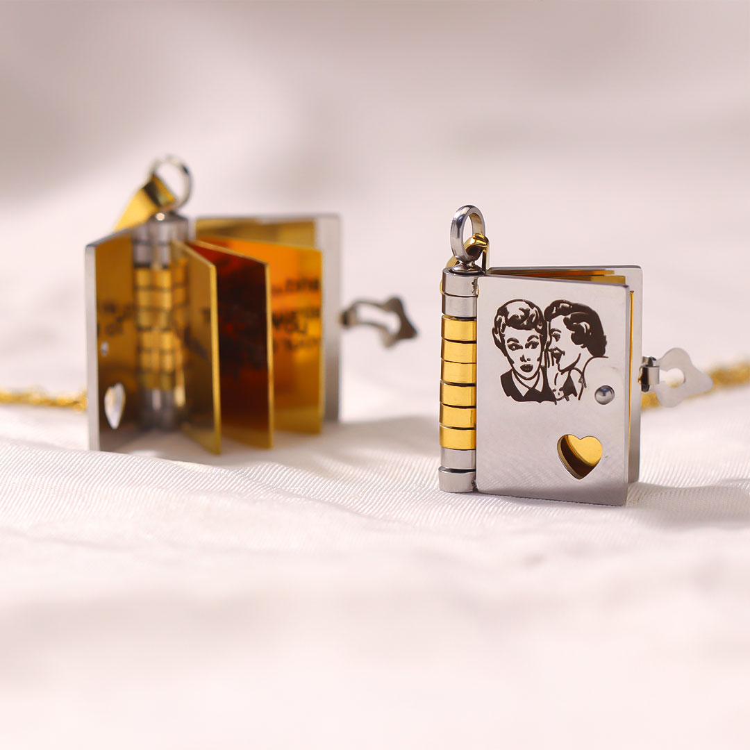 For Friends- Best Bicthes Book Necklace