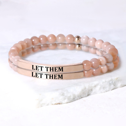 Let Them Bead Lettering Bracelet