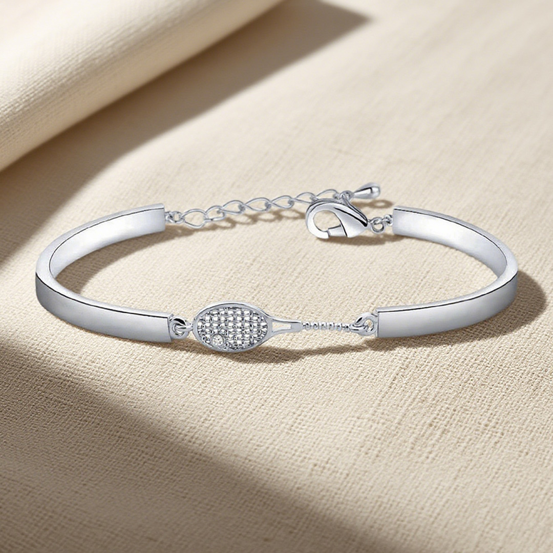 To My Granddaughter Who Loves Tennis Racket Bracelet
