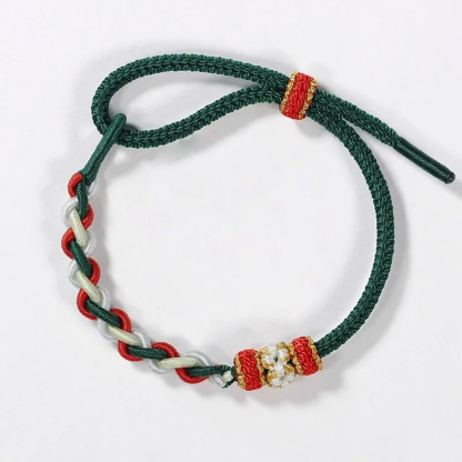 For Granddaughter - I'll be there for the highs and lows Peach Blossom Knot Bracelet