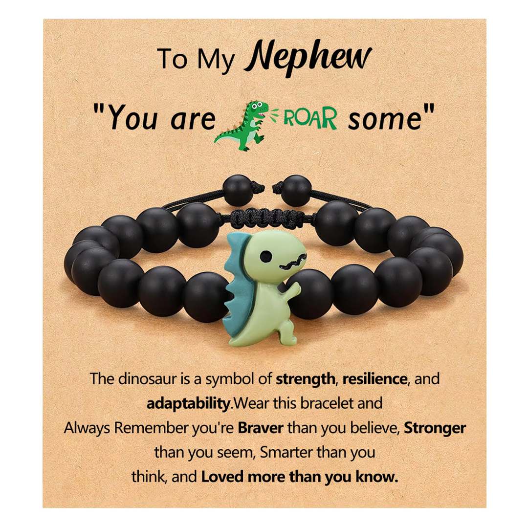 For Nephew- You Are Roar Some Dinosaur Bracelet