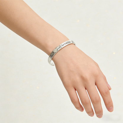 You Are Unbreakable Lotus Bracelet