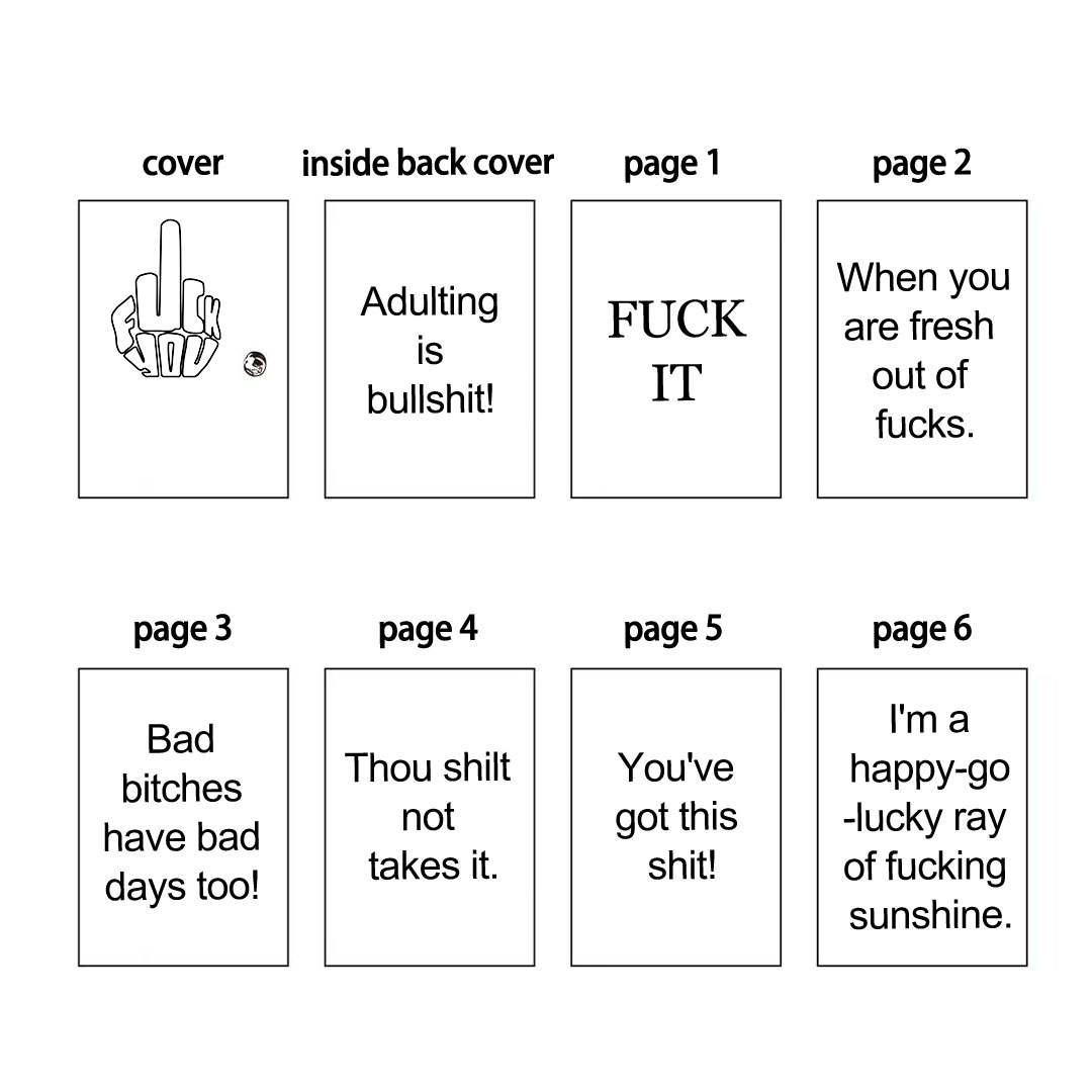 Fuck  It Book Necklace