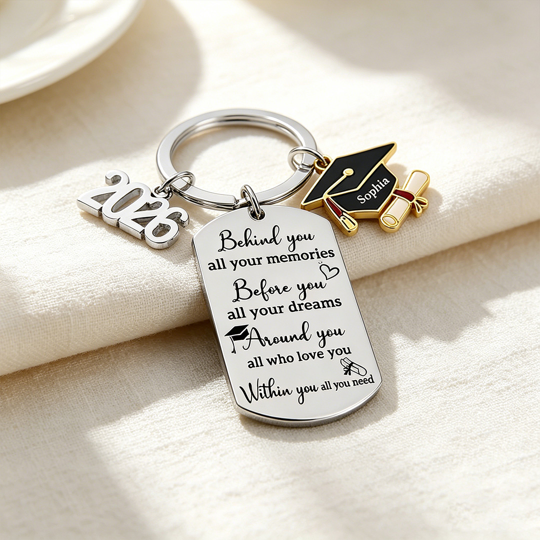 Custom 2026 Graduation Keychain