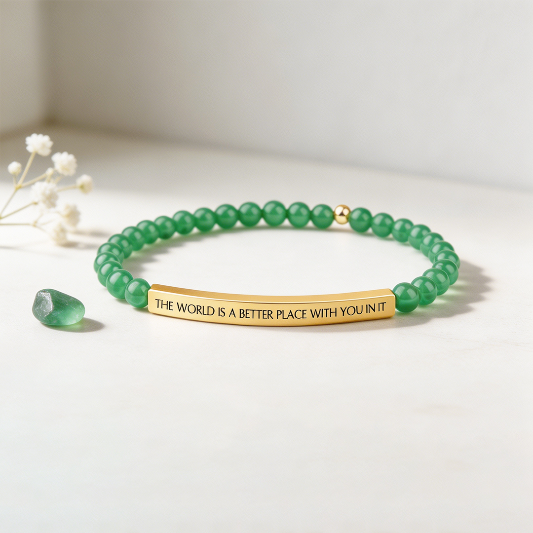 The World Is A Better Place With You In It Bead Bracelet