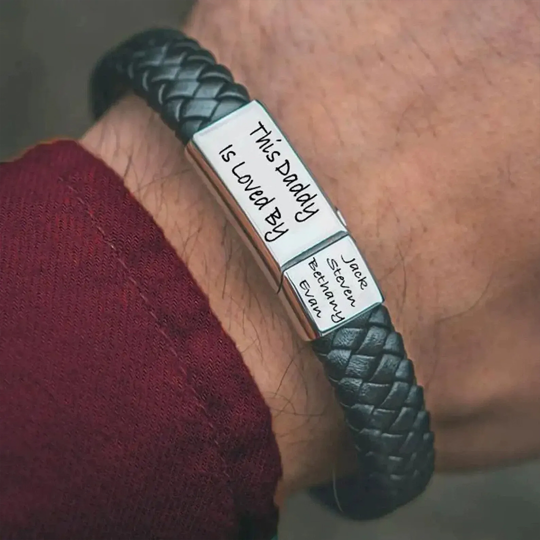 For Father - This Dad Is Loved By... Customizable Bracelet