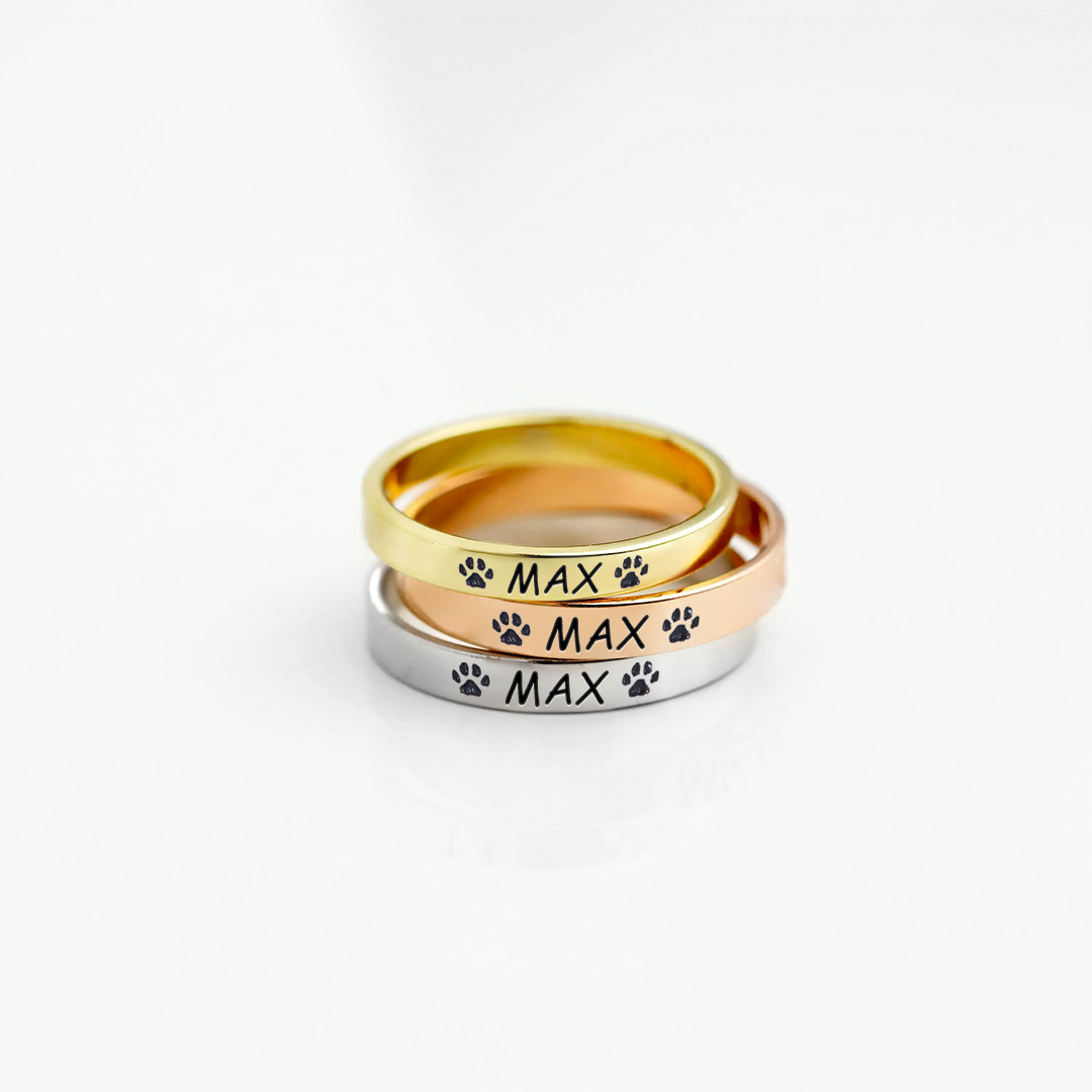 Personalized Pet Name Ring
