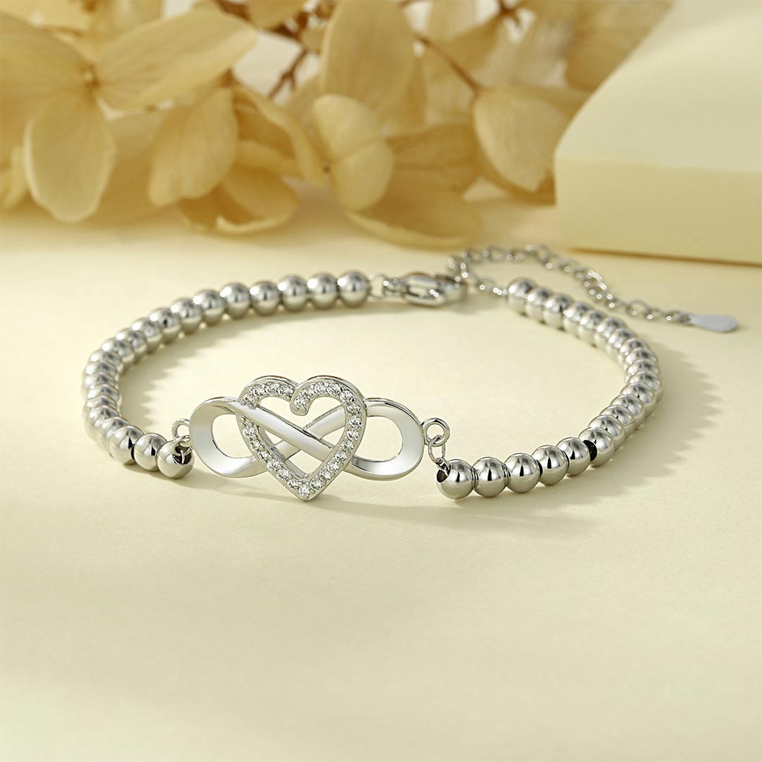 To my Granddaughter Infinity Love Bead Bracelet