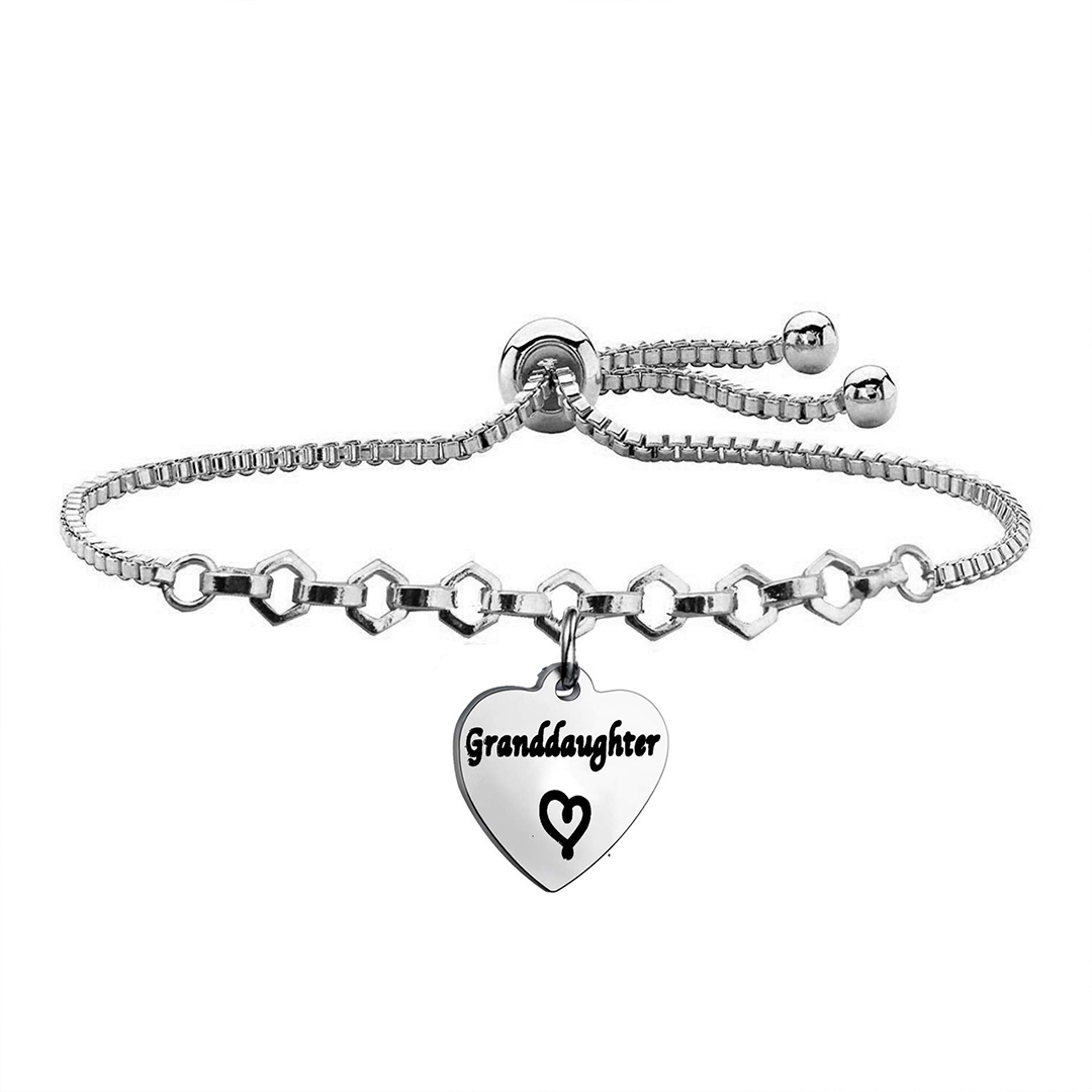 For Granddaughter-  Always Keep Me In Your Heart,  For You Are Always In Mine Heart Bracelet