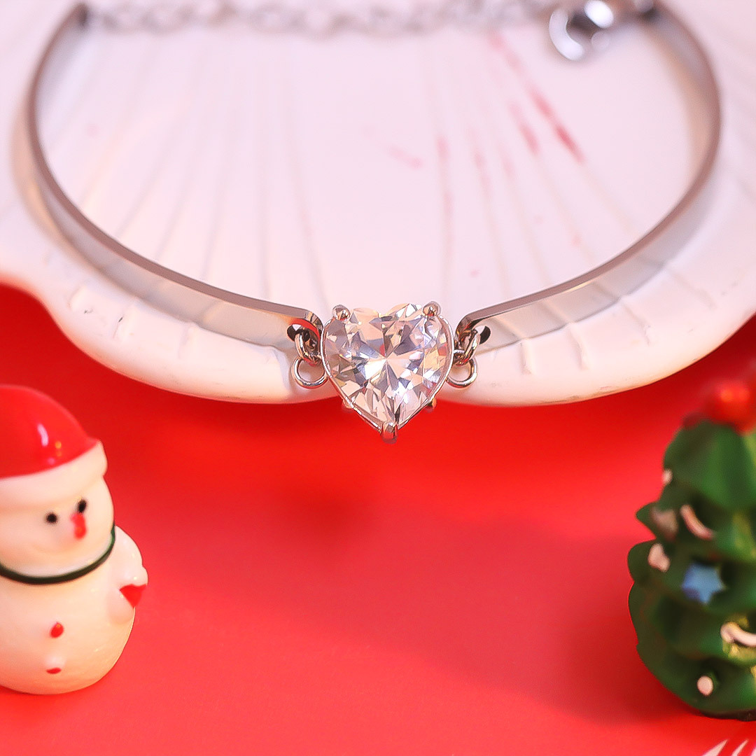 For Daughter - I’ll Always Be With You Diamond Heart Bracelet