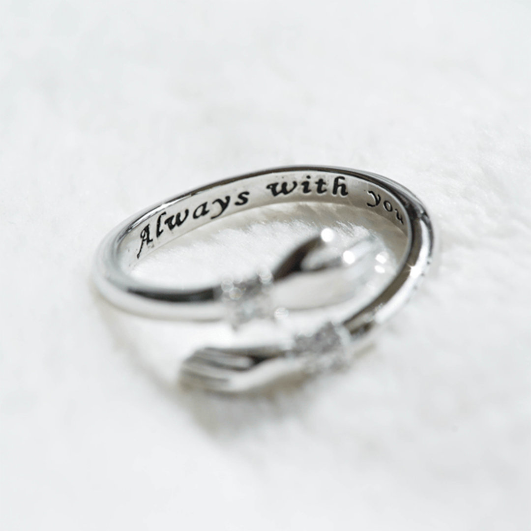 For Granddaughter - Wear This Ring As I'm Hugging You Hug Ring
