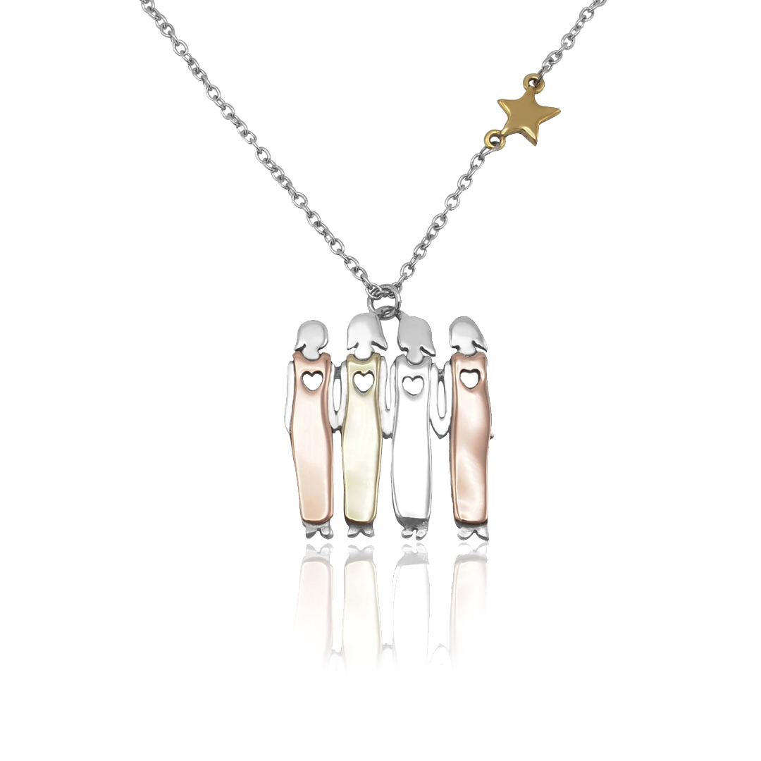 For Friend - Best friends are like thick thighs they stick together Stars Necklace
