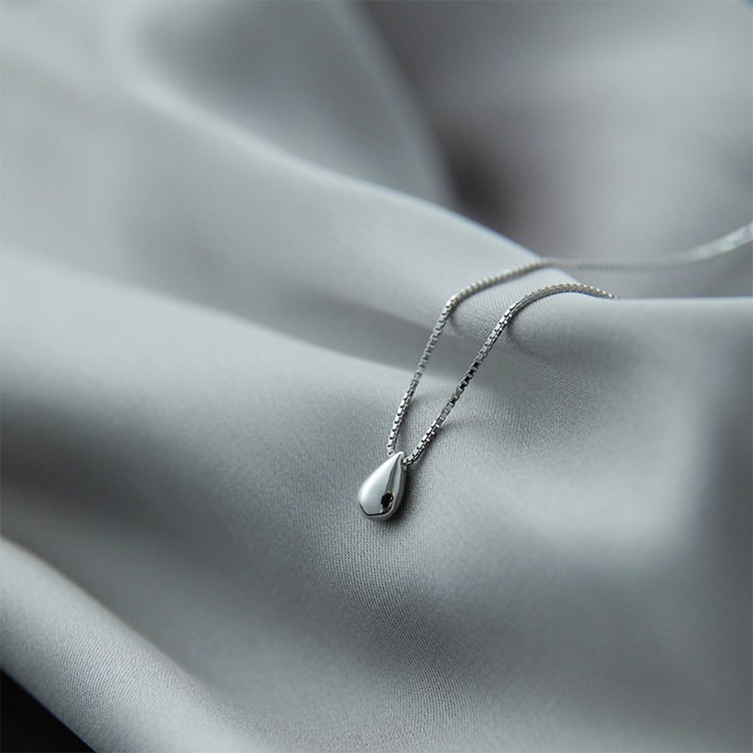 Memorial Tear Pendant Necklace 