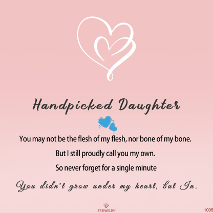For Bonus Daughter - S925 You Didn't Grow Under My Heart But In Layered Heart Ring