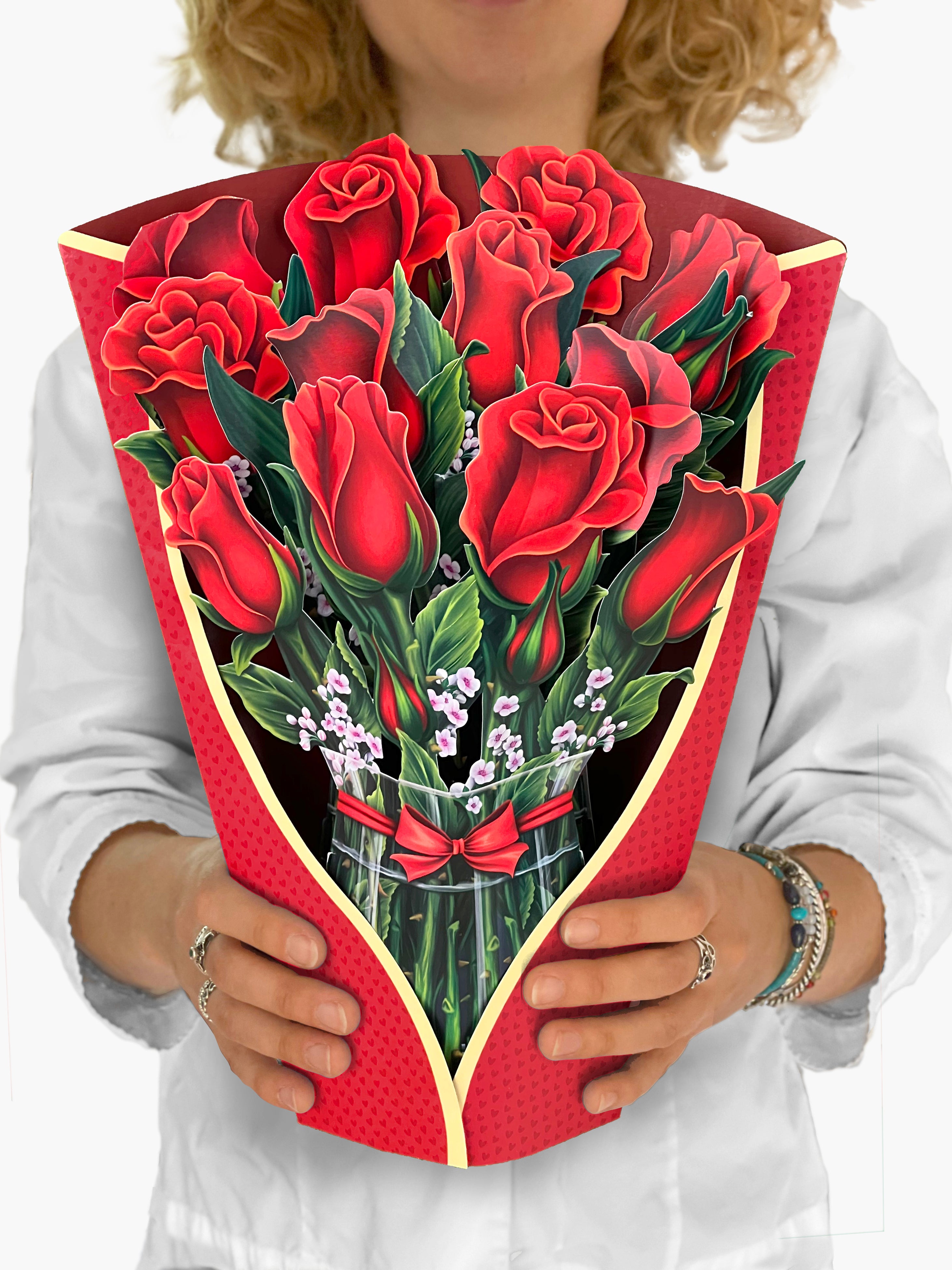 Red Roses Pop-Up Gift Card