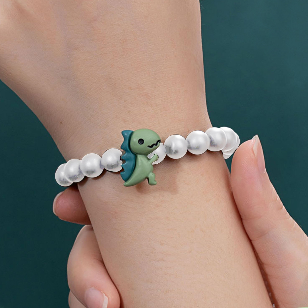 For Granddaughter- You are braver than you believe Dinosaur Bracelet