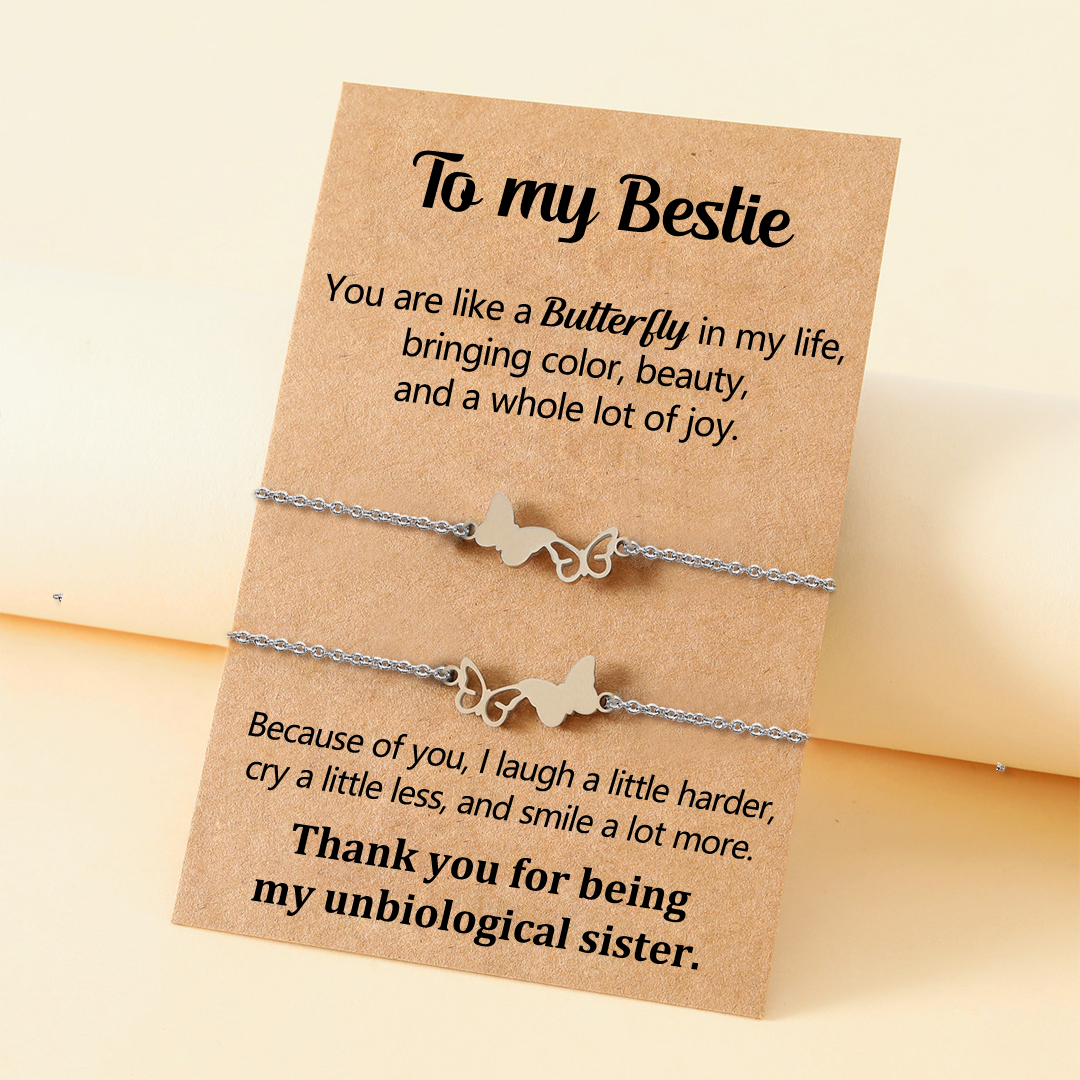 For Friend - Butterfly Bracelet Set