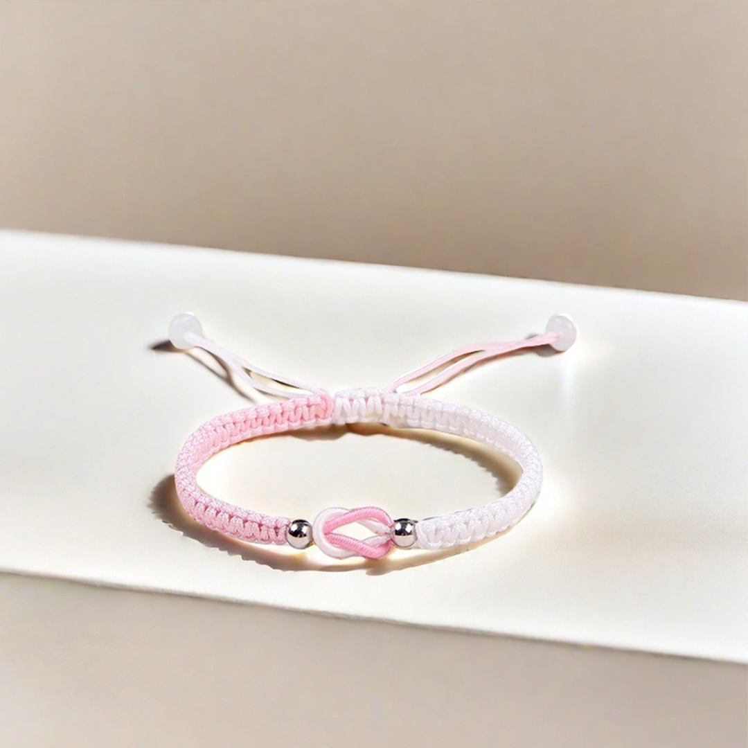 For Granddaughter - Grandmother & Granddaughter A link That Can Never Be Undone Handmade Braided Bracelet