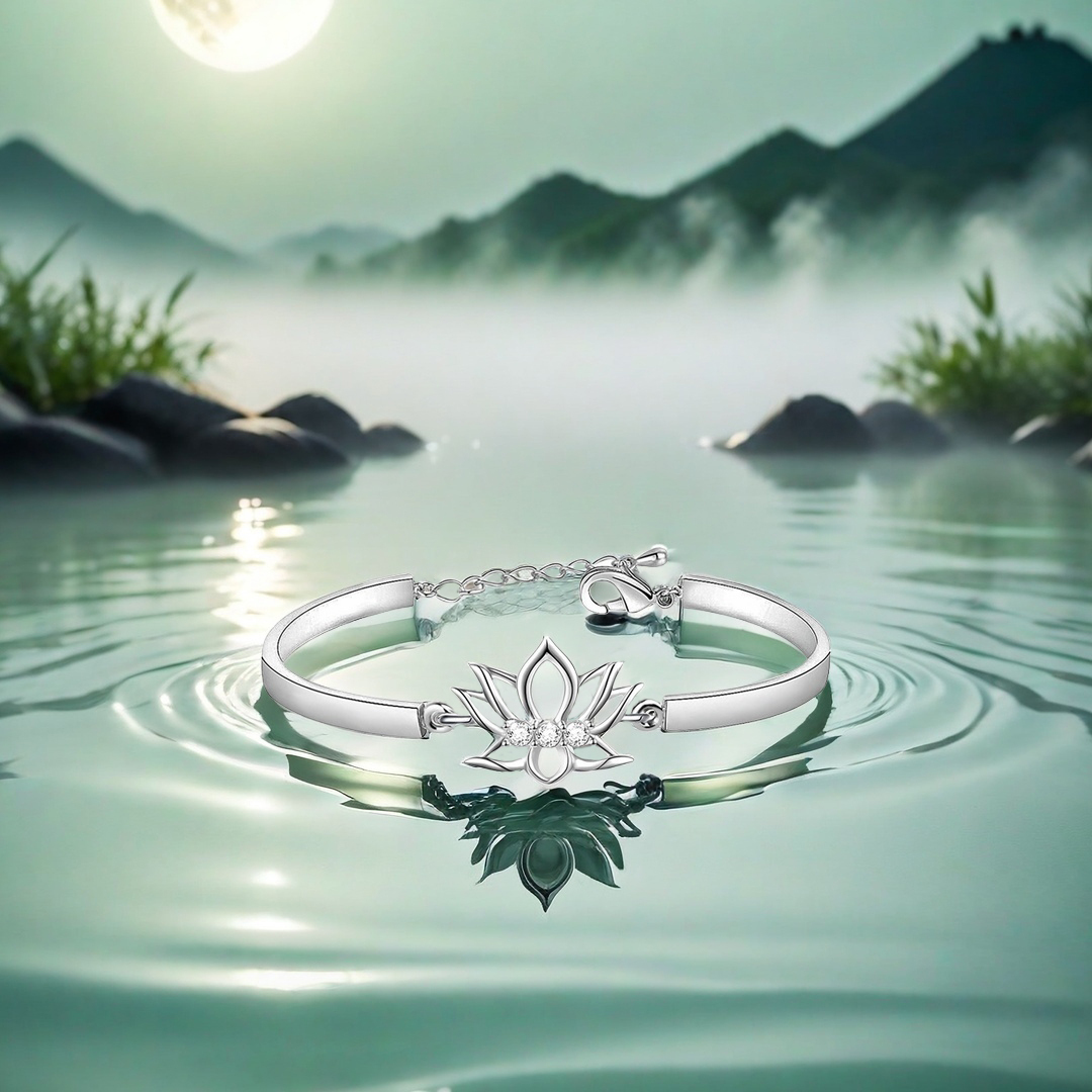 Fuck it and Begin Again Lotus Bracelet