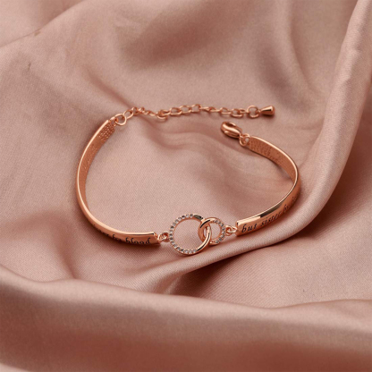 For Friend - Not Sisters By Blood But Sisters By Heart Circle Bracelet